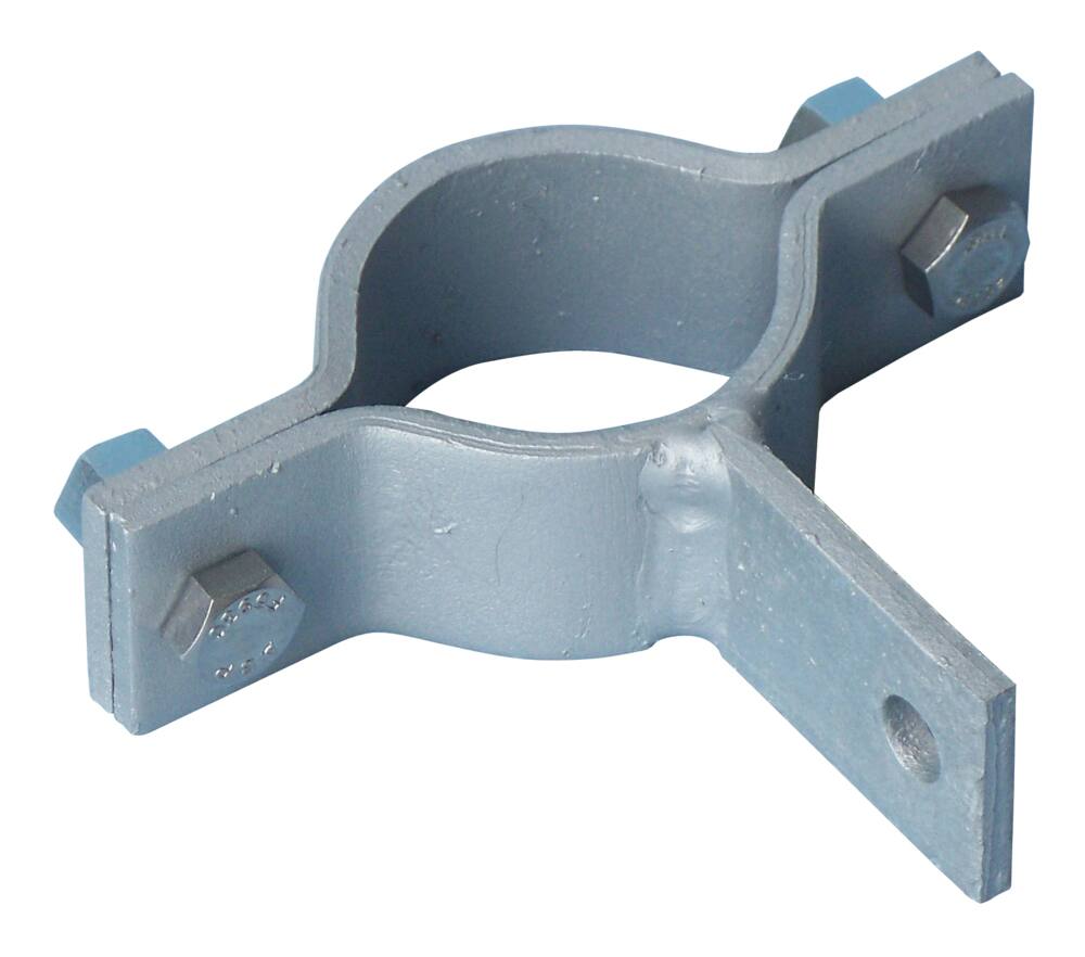 Dock Edge Stationary Galvanized Steel Dock Corner Leg Brace Holder, 1/8-in