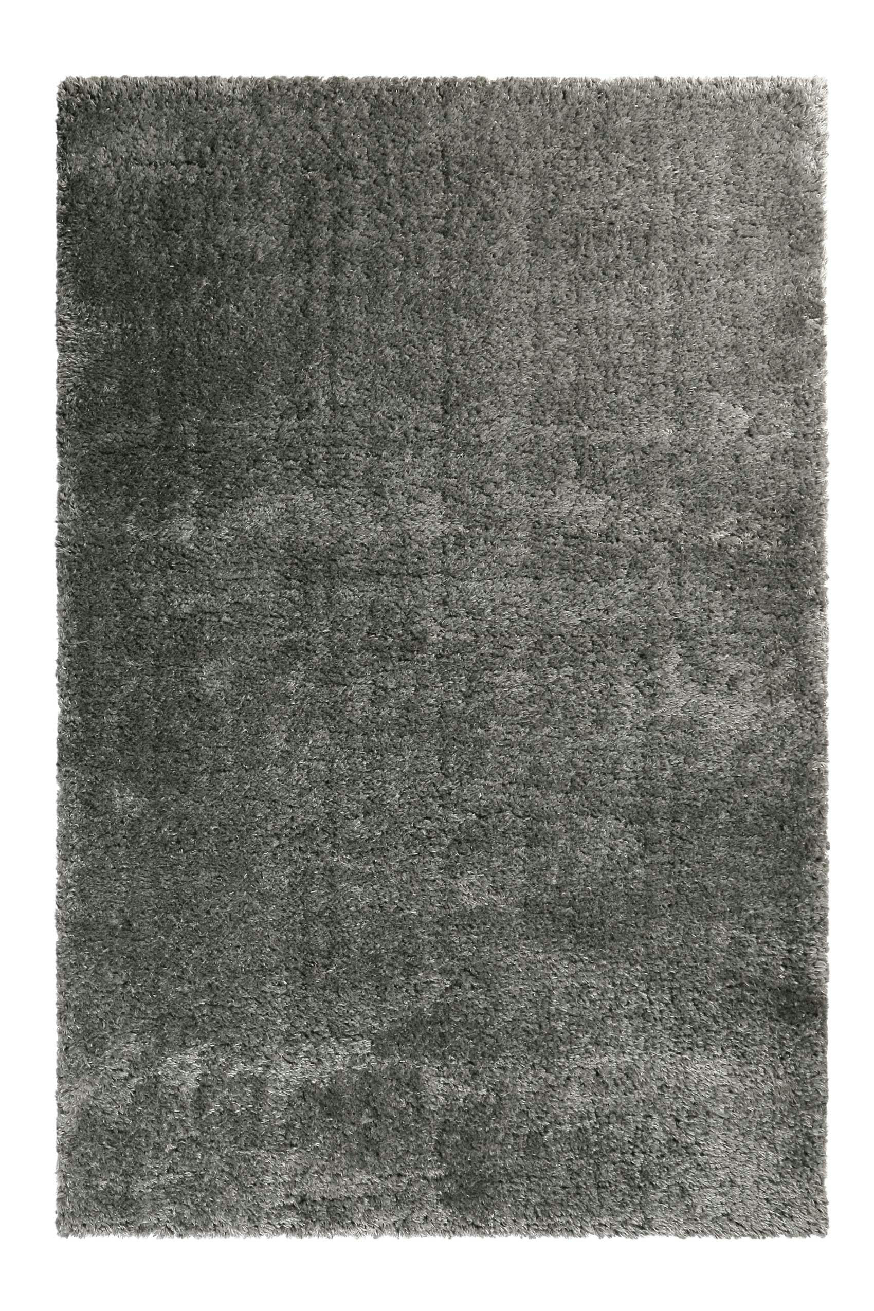 PARMA - Tapis uni très doux à mèches très hautes gris anthracite 200x133