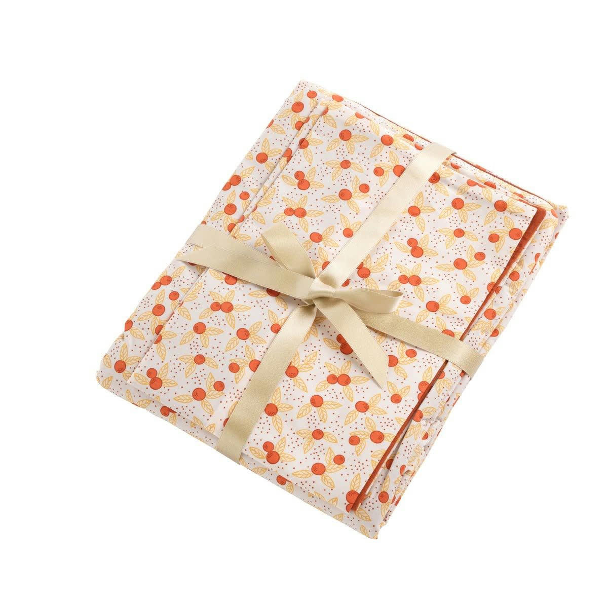 ESMEE - Housse de couette en coton rouge