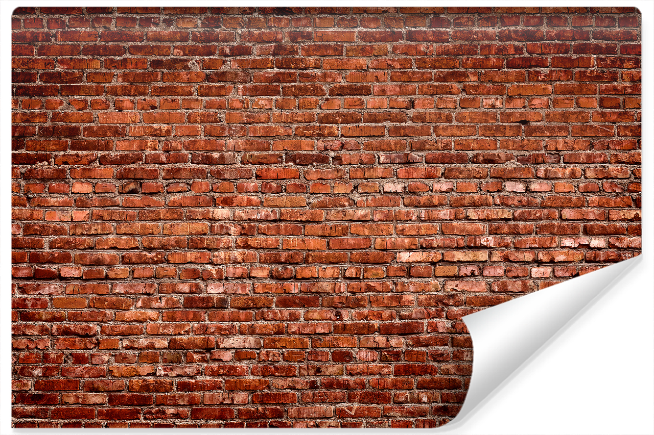 Fototapeta Czerwony Mur CEGŁA Efekt 3D 90x60cm