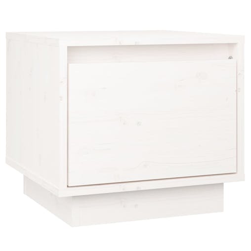NNEVL Bedside Cabinets 2 pcs White 35x34x32 cm Solid Wood Pine