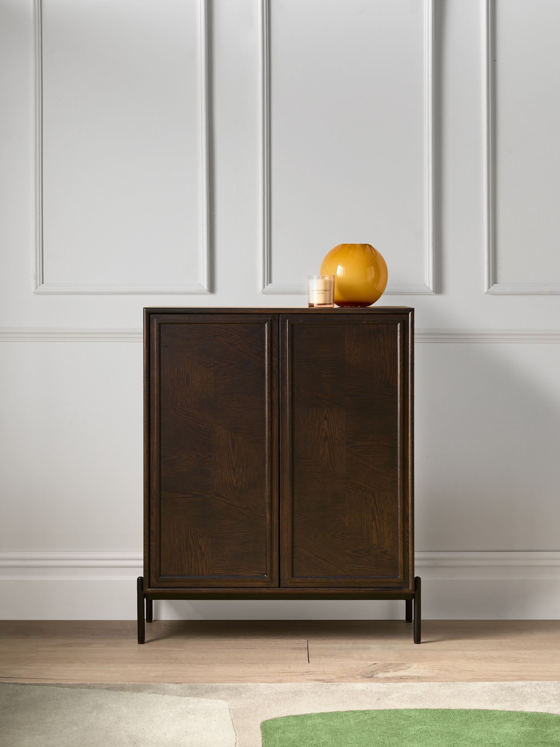 Jasper Conran London Dark Oak Aden Small Sideboard