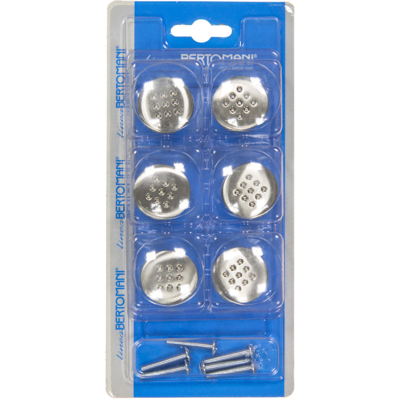 Bouton avec points en zamac Ø 30 mm 6 pièces LINEA BERTOMANI