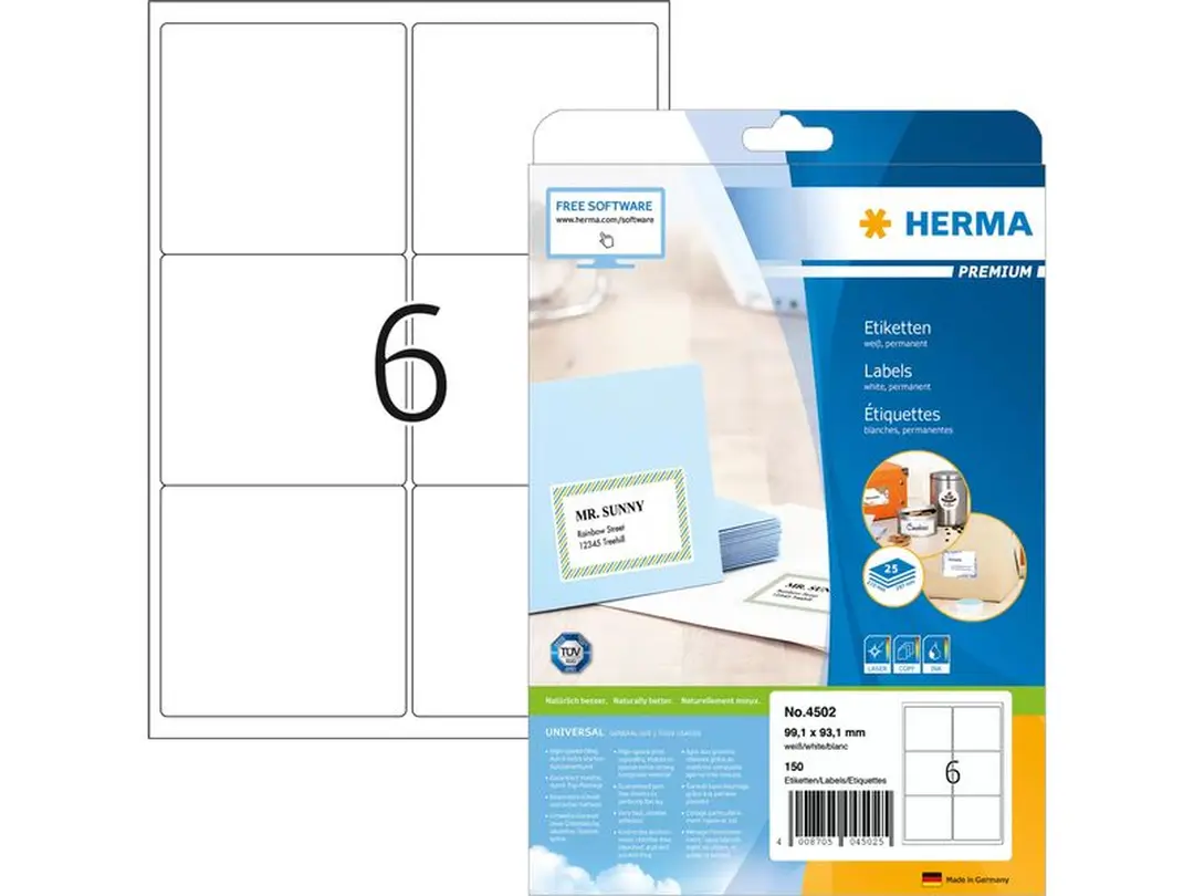 Etiketten Universal-Etiketten Premium