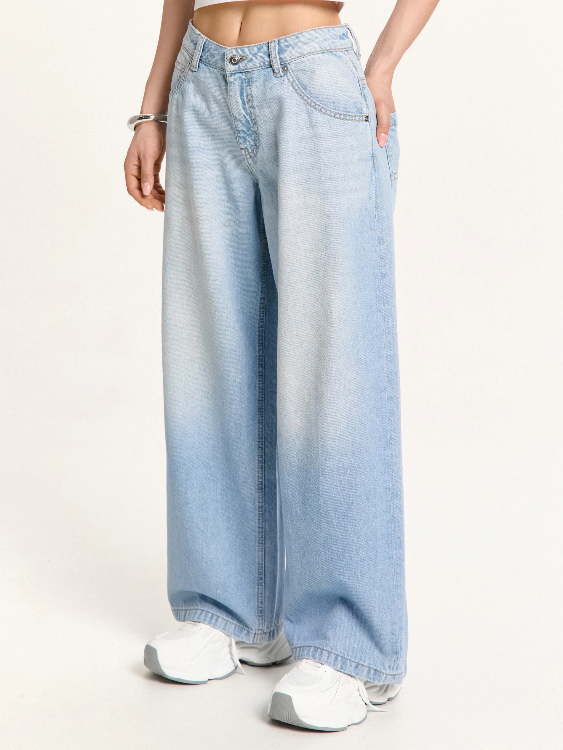 Sprane jeansy boyfriend loose