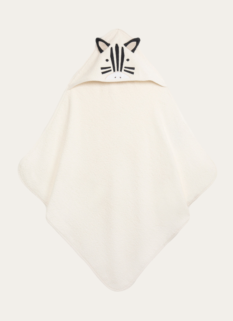 CAPE DE BAIN ZEBRE BLANC