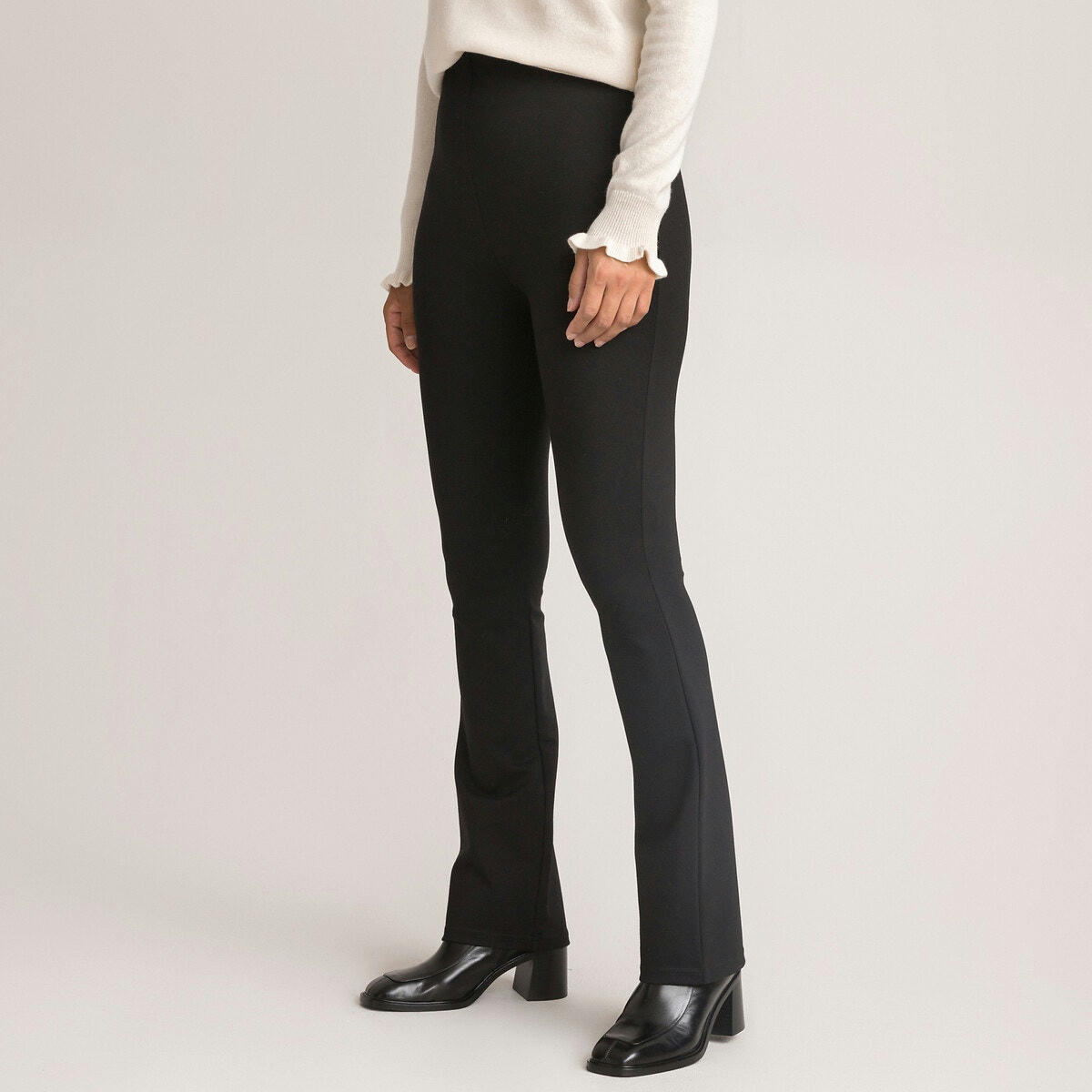 Pantalon flare maille milano