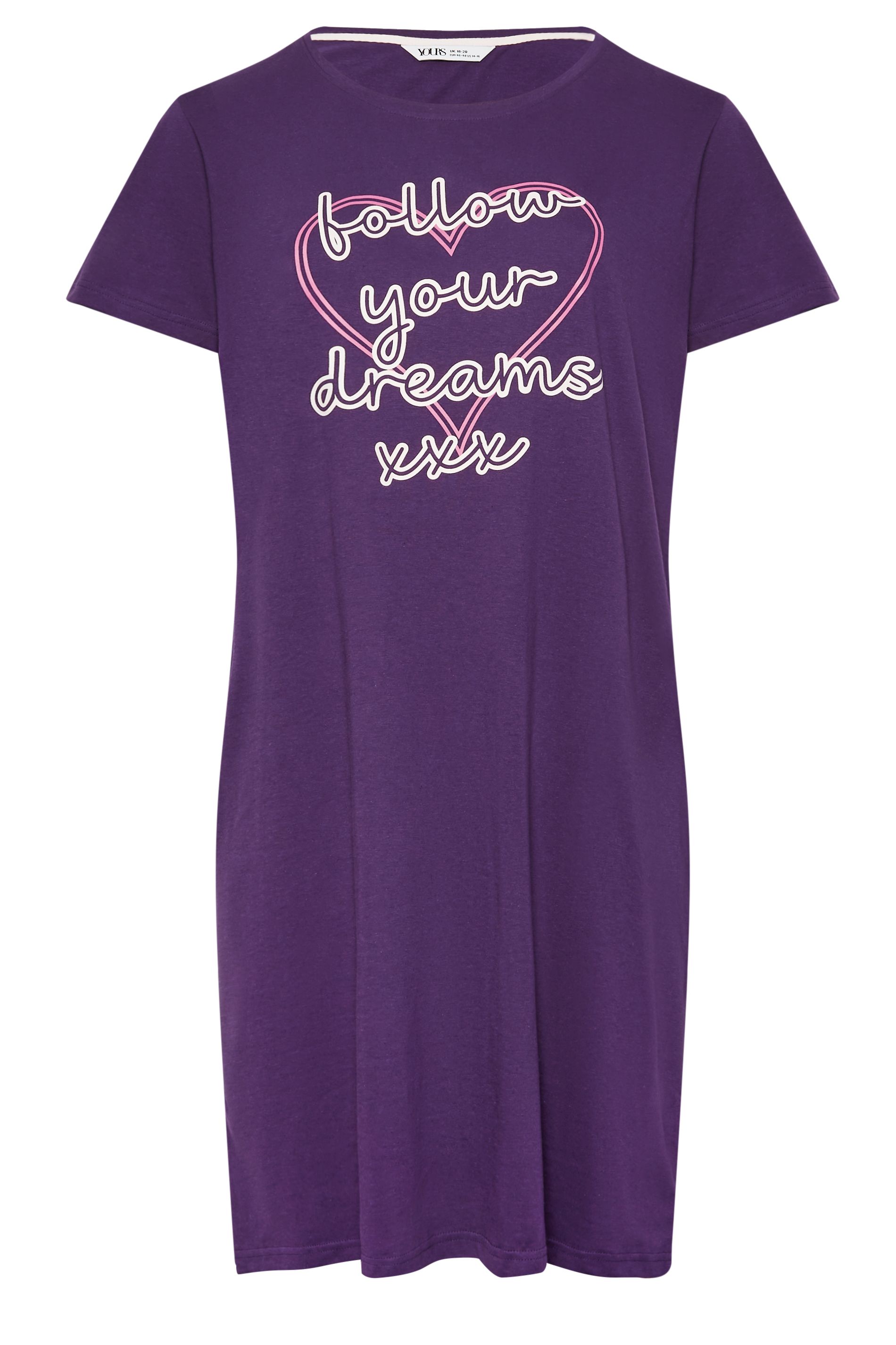 Yours Follow Your Dreams' Slogan Nightdress