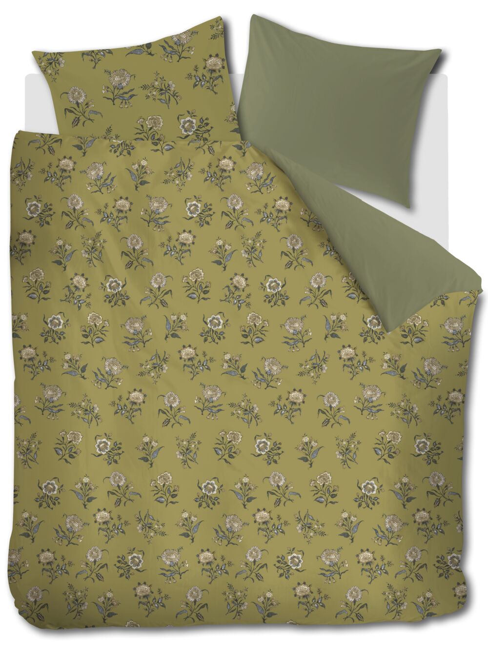 At Home by BeddingHouse Bygone - 240 x 200 cm - Olive Green