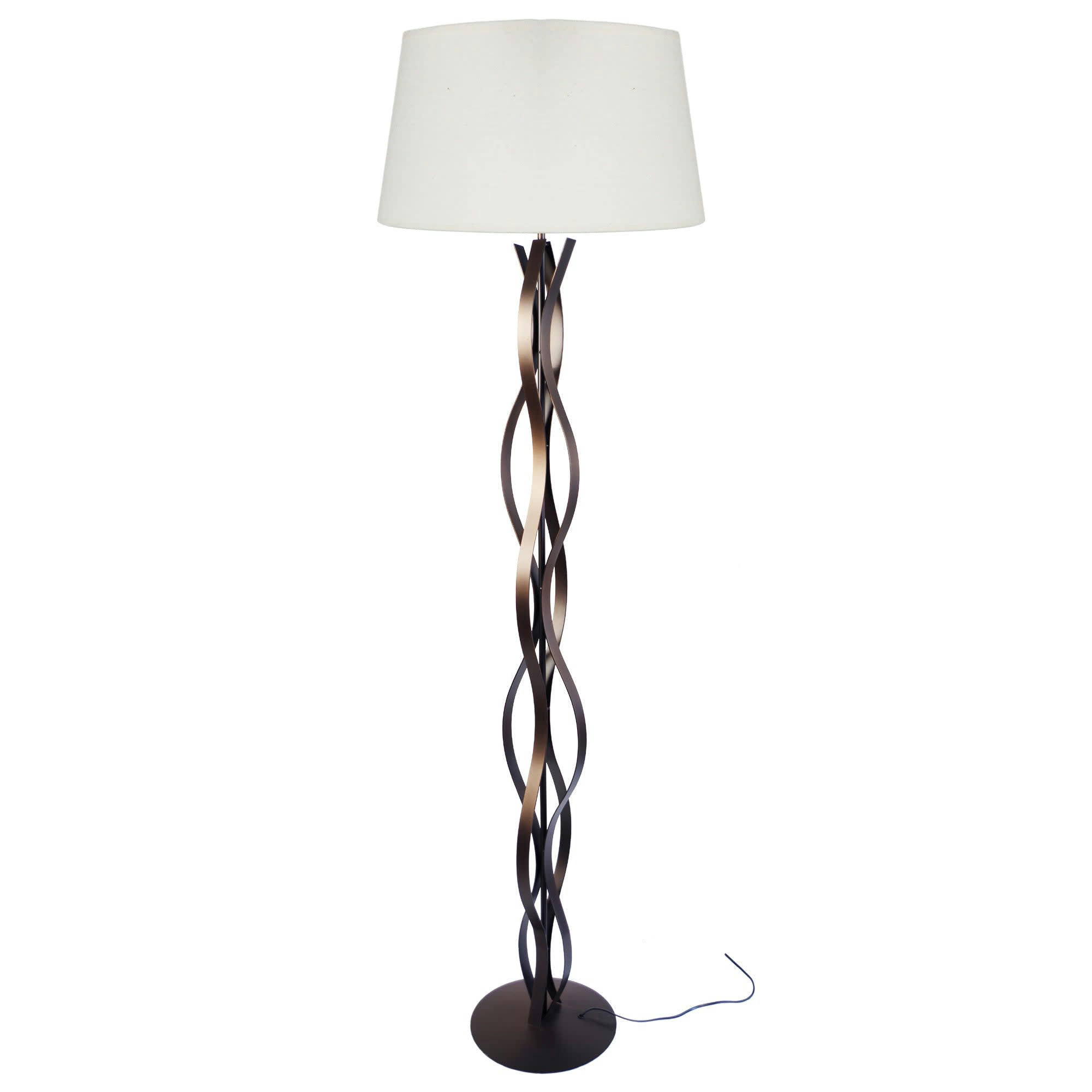 ONDAS - Lampadaire métal bronze