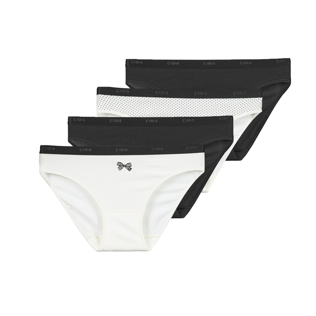 DIM - POCKETS COTON STRETCH X5 - Black / Beige