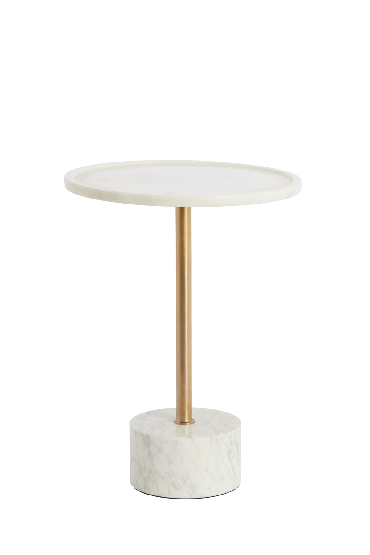 Light & Living bijzettafel CIVITA - Ø37x49 cm - wit