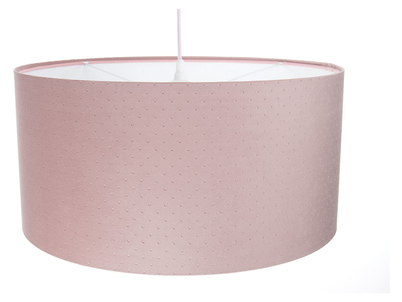 Lampa wisząca Jasmine bebe tkaninowa 30 cm różowa