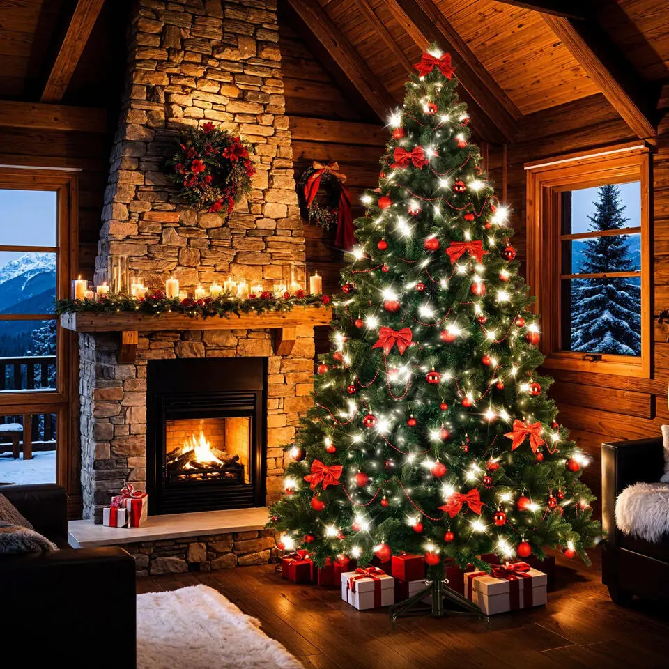 tectake Kunstkerstboom Prancer, spuitgietnaalden, Groen