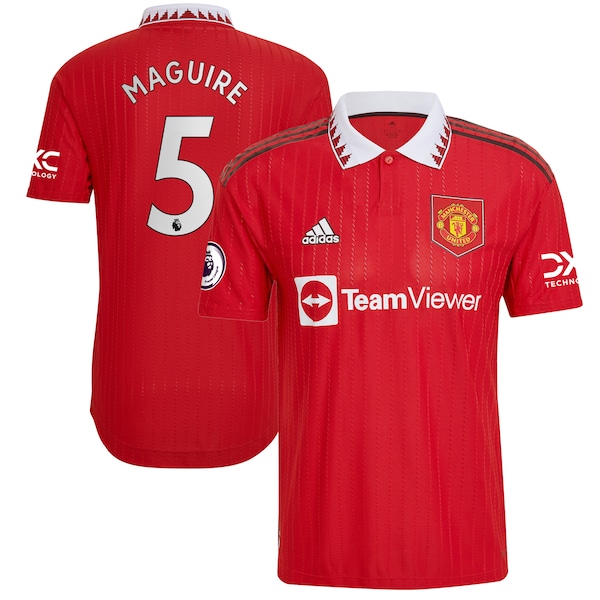 Harry Maguire Manchester United adidas 2022/23 Home Authentic Player Jersey - Red