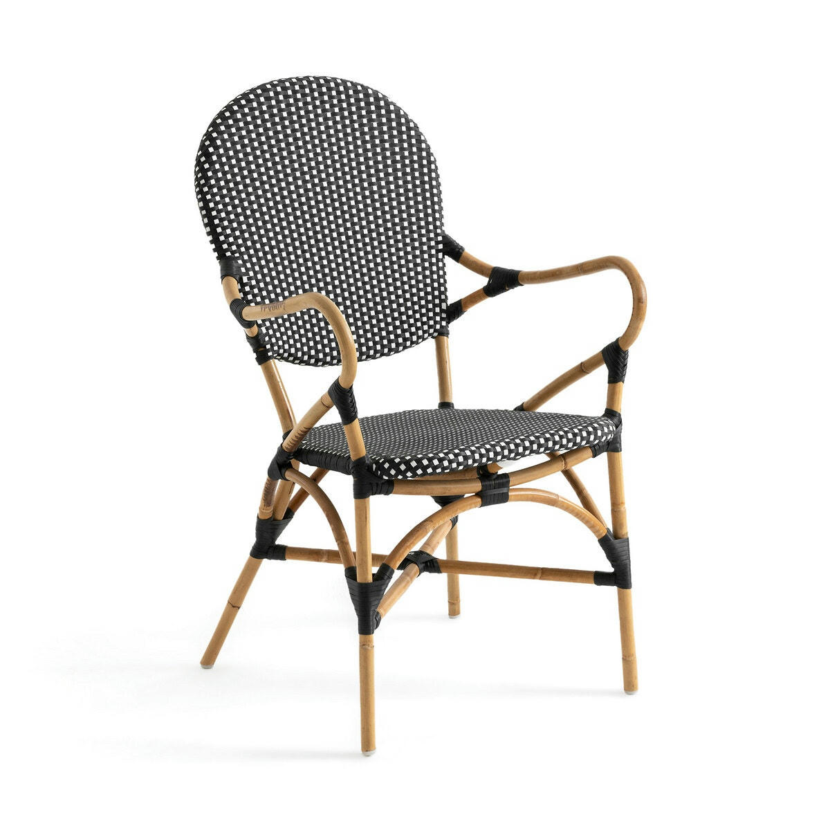 Fauteuil de jardin canne de rotin, Bistro