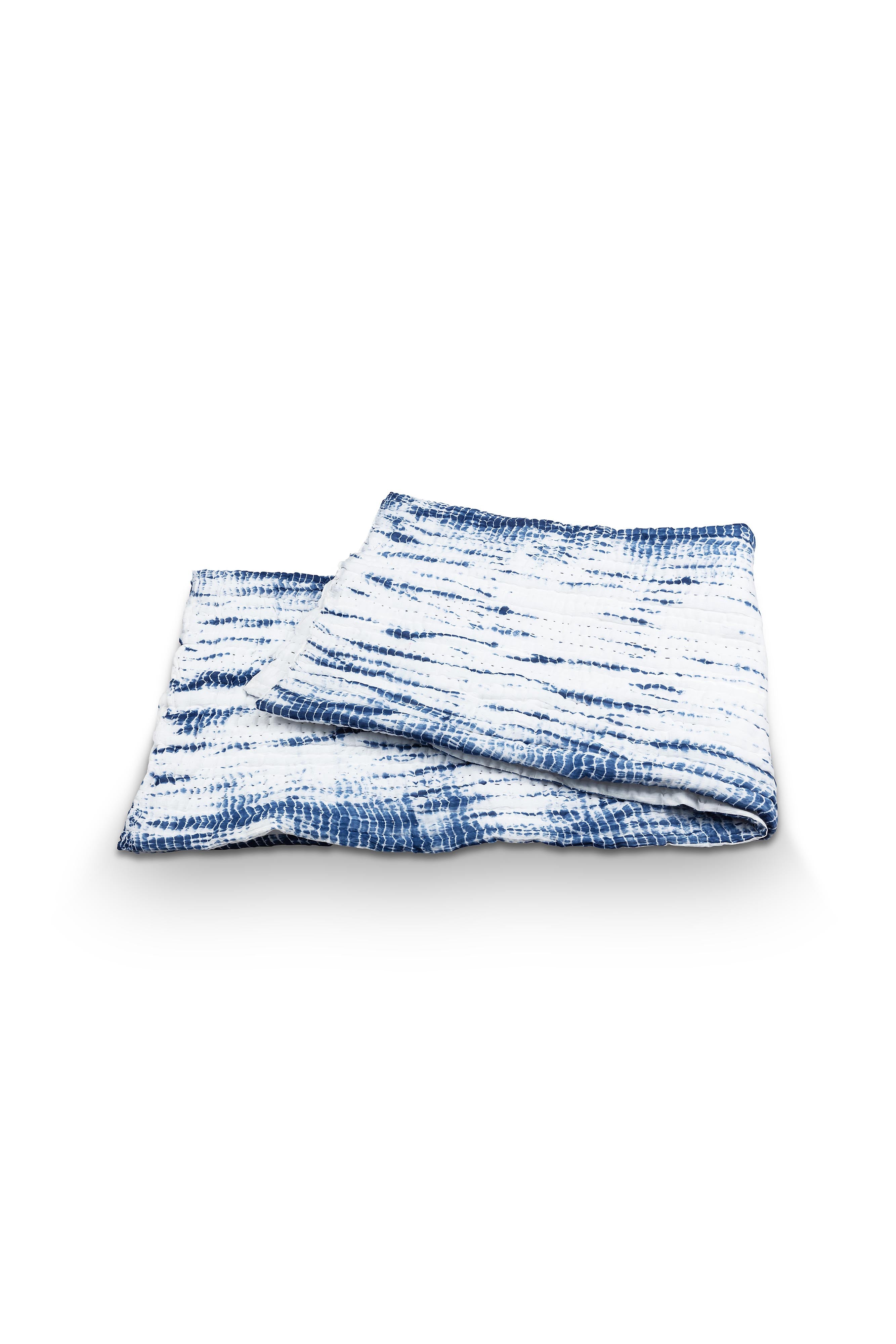 vtwonen - Tie-Dye Plaid - Katoen - 130x170cm - Blauw, Wit