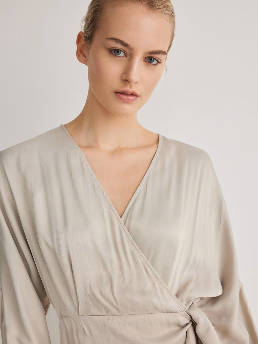 Mini Dress With Tie Detail