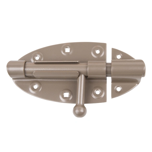 Bolzenriegel, aus Stahl, 72 mm Breite, perlbeige