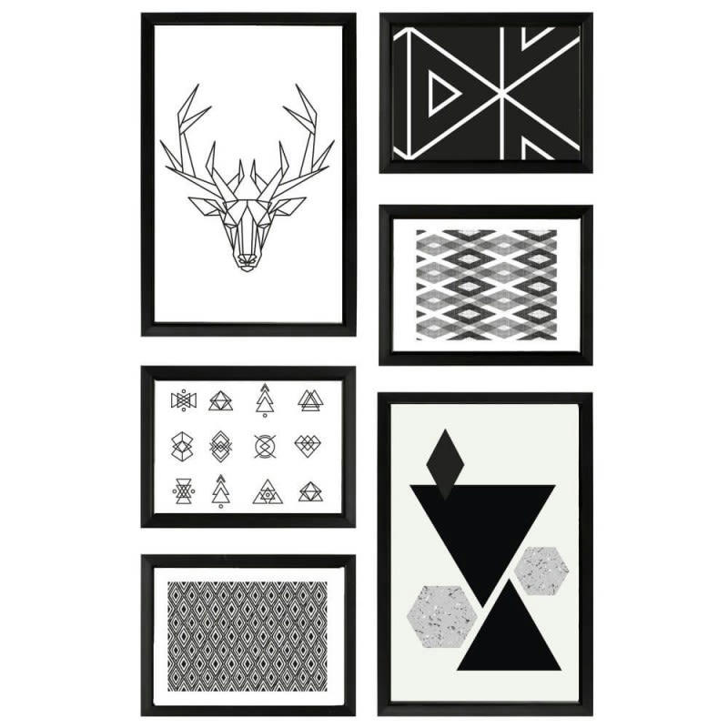 PRIMO - Mur de cadres Easy noir résine recyclée