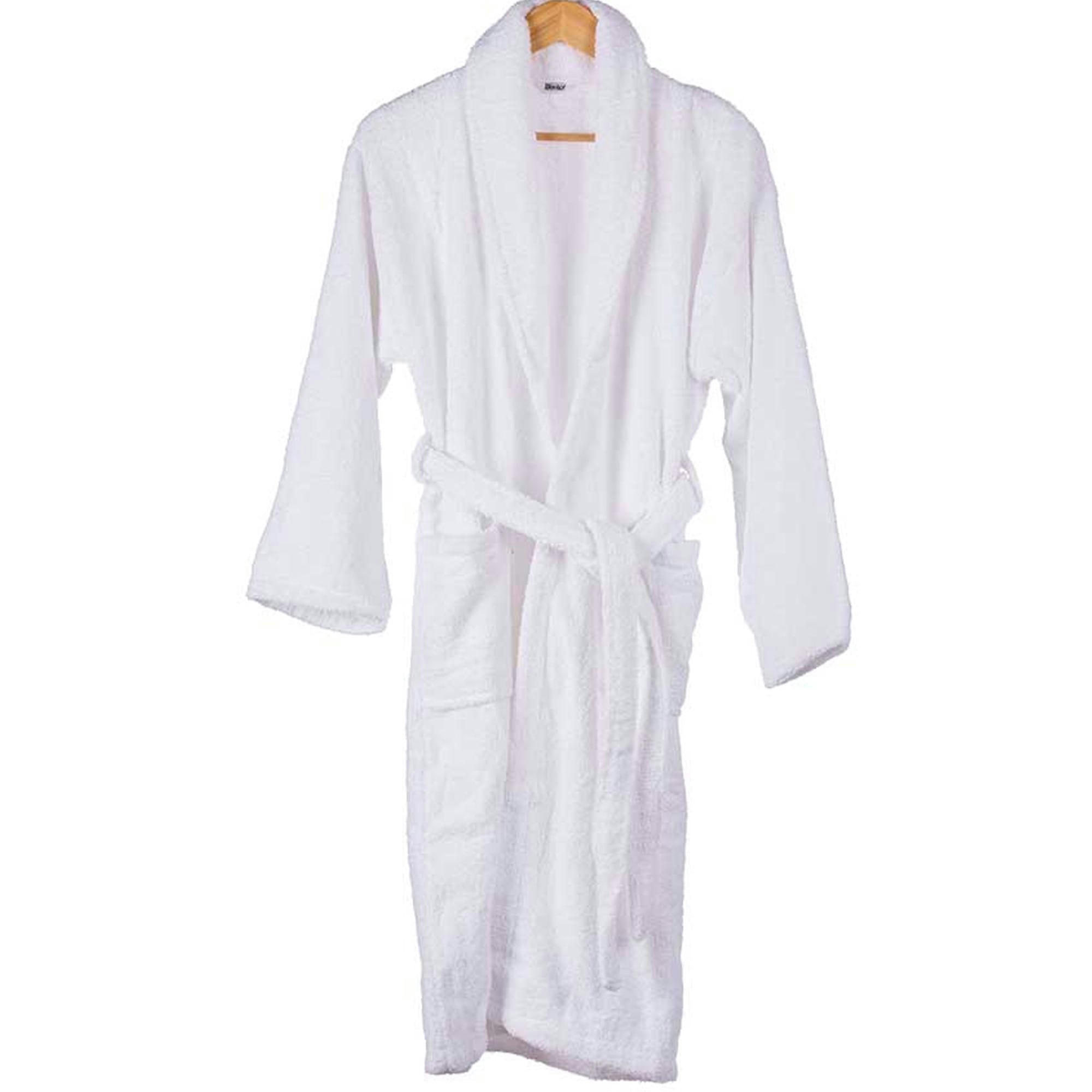 - Peignoir adulte 100% coton blanc