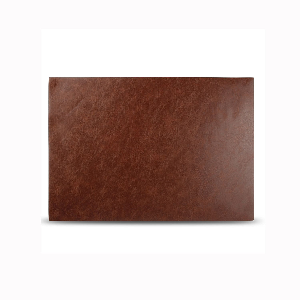 Bonbistro - Placemat 43x30cm lederlook donkerbruin Layer - Set van 4