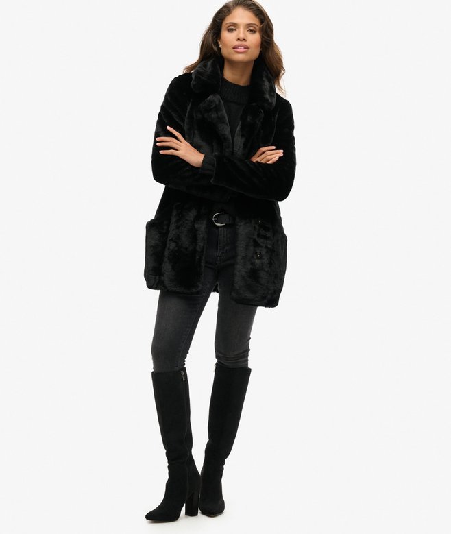 Vintage Mid Faux Fur Coat