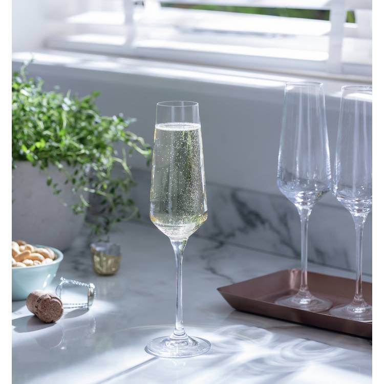 Habitat Dalston Set of 4 Champagne Flutes