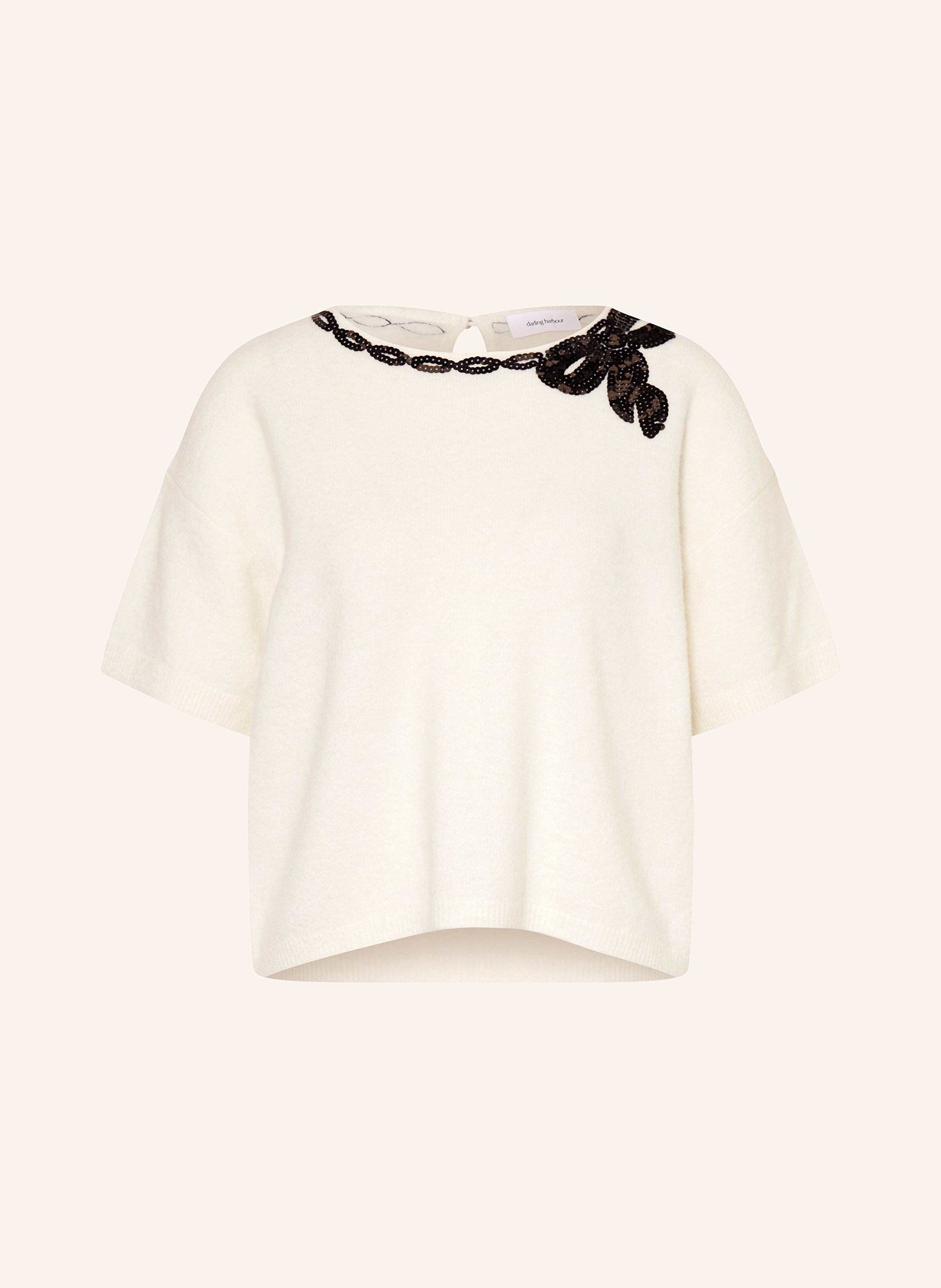 darling harbour Strickshirt mit Pailletten