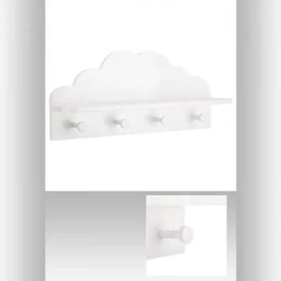 Atmosphera - Kapstok - MDF - Wit - 4 haken