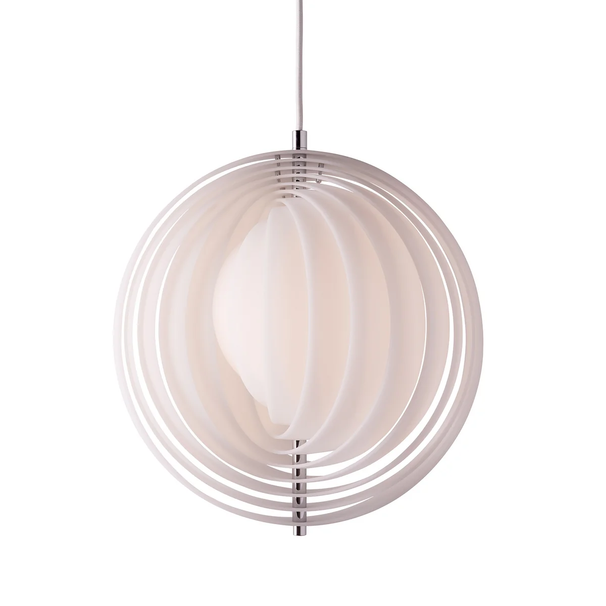 Verpan - Moon Opal Pendelleuchte, Ø 34 cm, opalweiß