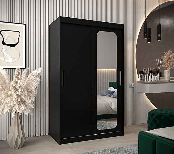 Armoire Promo T2 a portes coulissantes H. 200 x L. 120 x P. 62 2 portes
