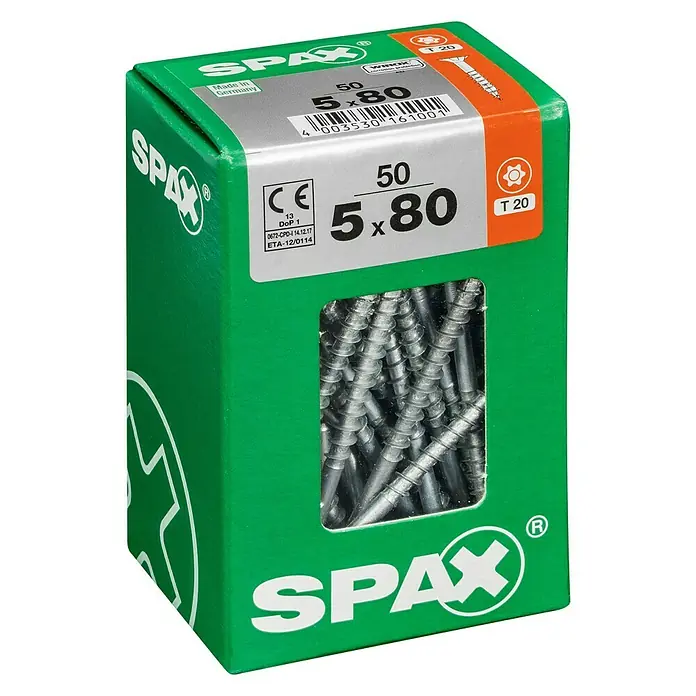 TRESKRUE SPAX TFT 5X80MM 50STK/PK