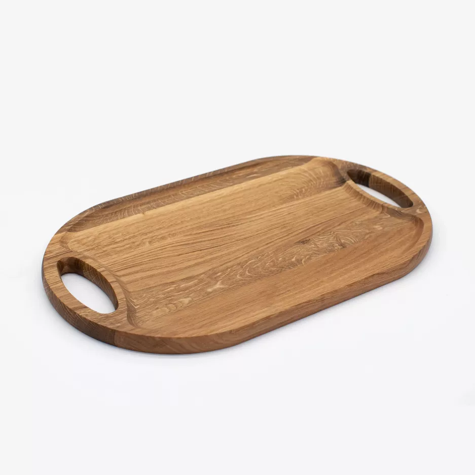 Taca do serwowania DUKA EK 48x29 cm drewniana dębowa