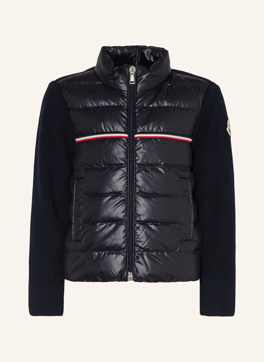 MONCLER enfant Daunenjacke im Materialmix