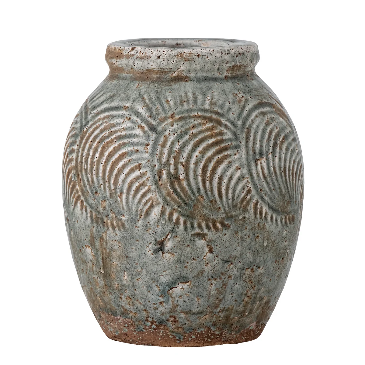 Bloomingville - Damian Deko-Vase, Ø 22 cm, grün