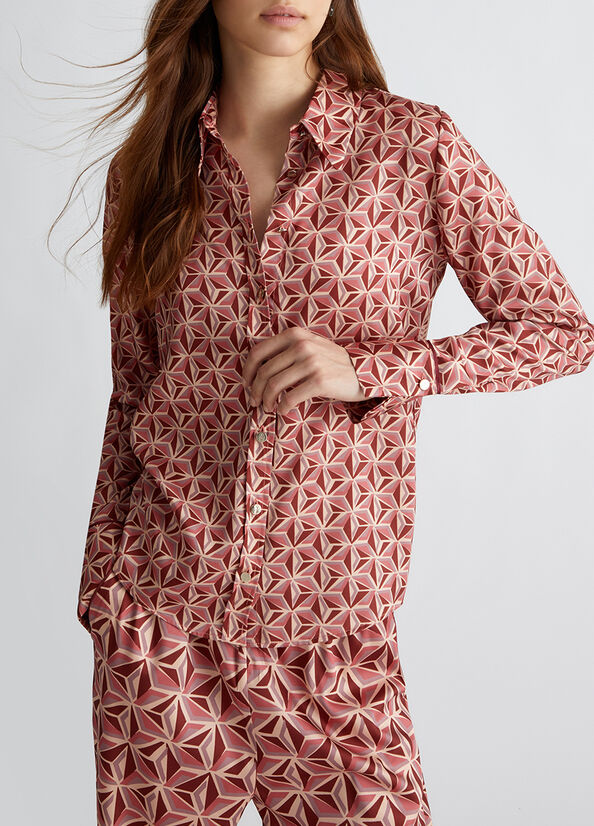 Camicia con stampa geometrica