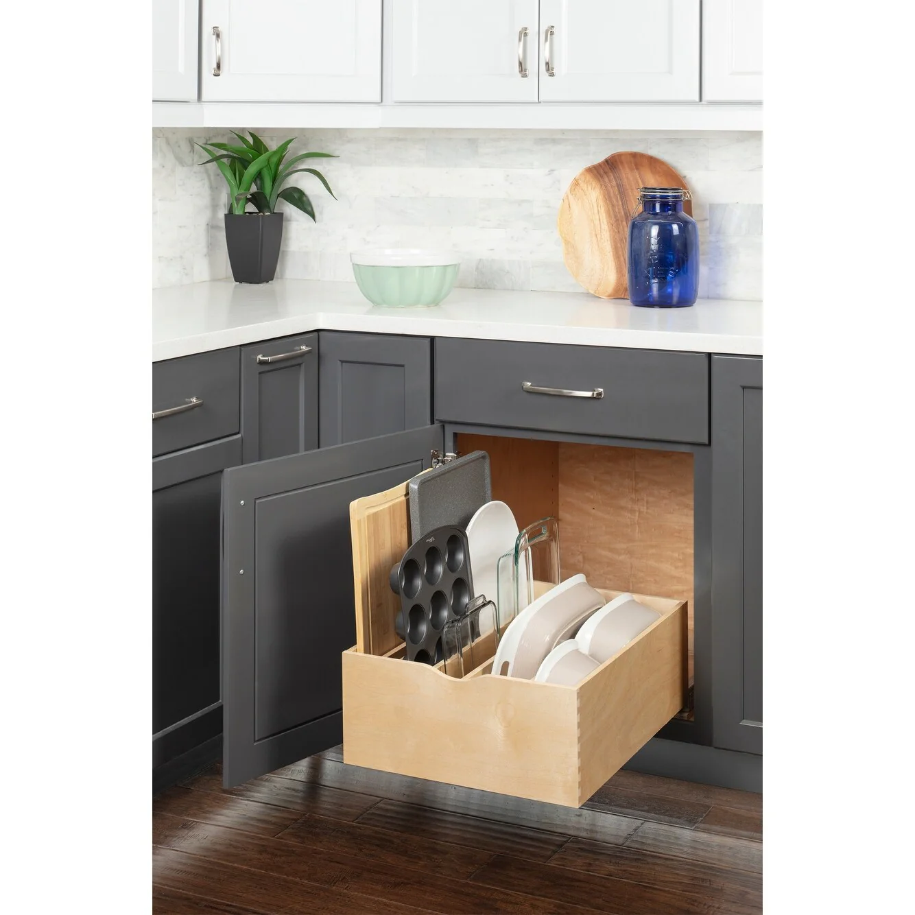 Hardware Resources ROCWS21 21 Wood Kitchen Cabinet Rollout Single