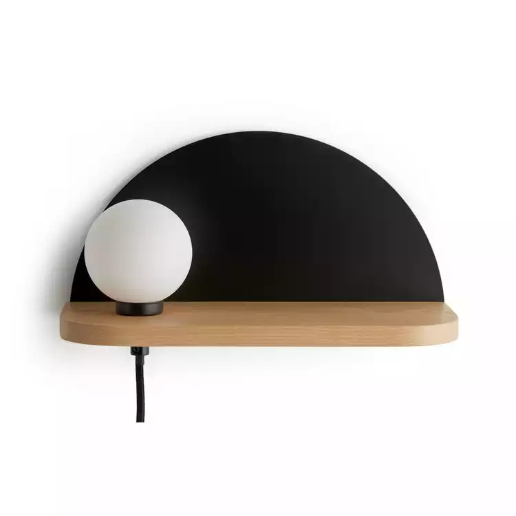 Argos Home Serpens Shelf Wall Lamp - Opal & Ash