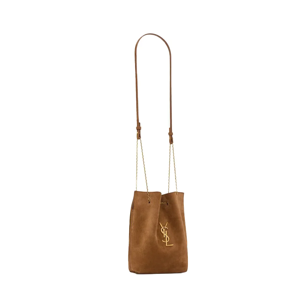 Saint Laurent POCHON Suede Handbag