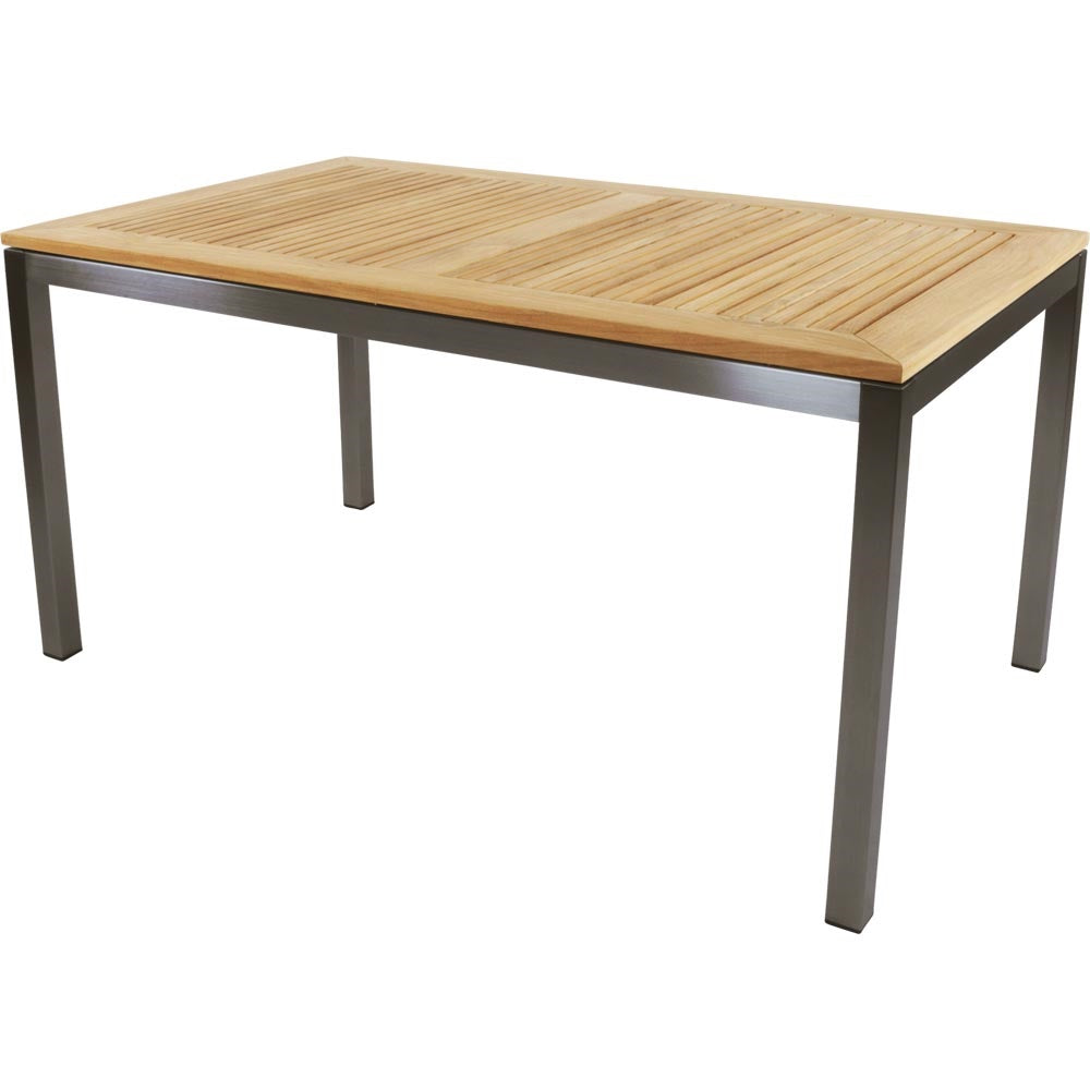 Lesli Living tuintafel Marmaris - zwart - 152x90x76cm