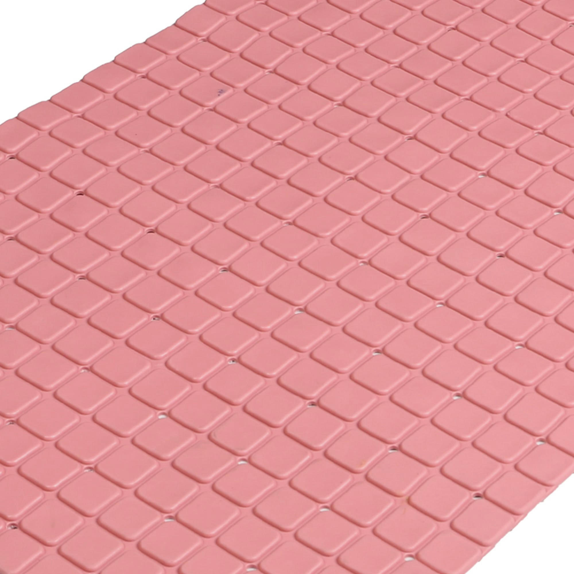 - Tapis fond de baignoire antidérapant PVC rose mosaic