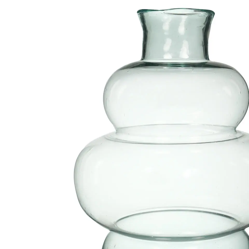 Hakbijl Glass Bloemenvaas Denise- transparant - glas - D29