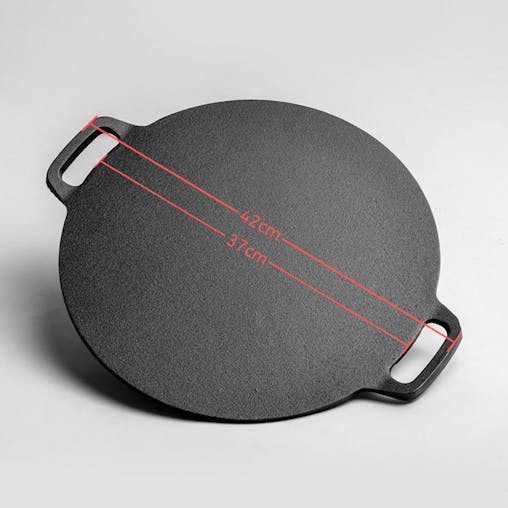 SOGA 40x33cm Cast Iron Induction Crepes Pan Baking Cookie Pancake Pizza Bakeware