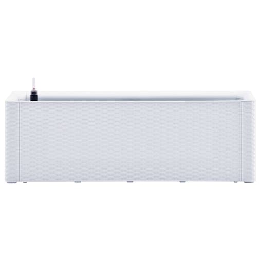 NNEVL Garden Raised Bed with Self Watering System White 100x43x33 cm