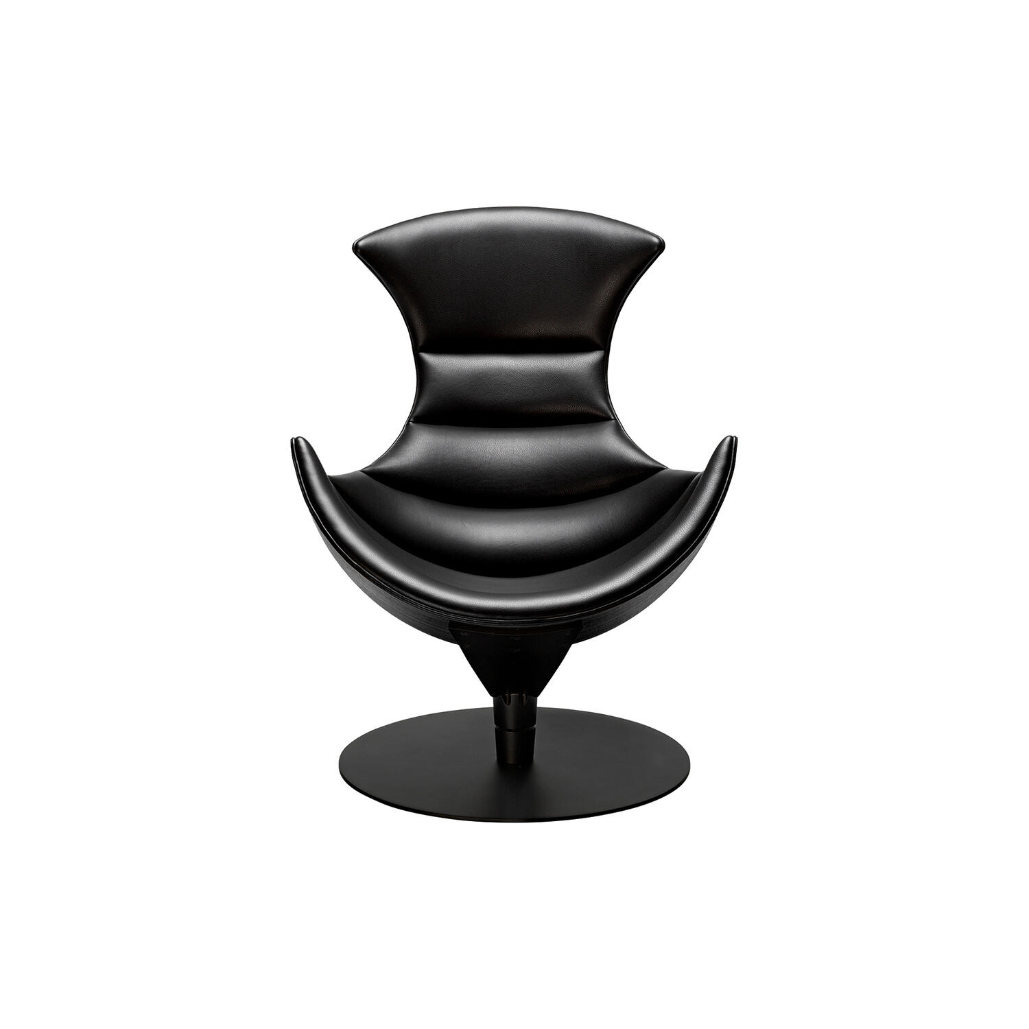 Lobster Chair loungestol, sort eg/sort
