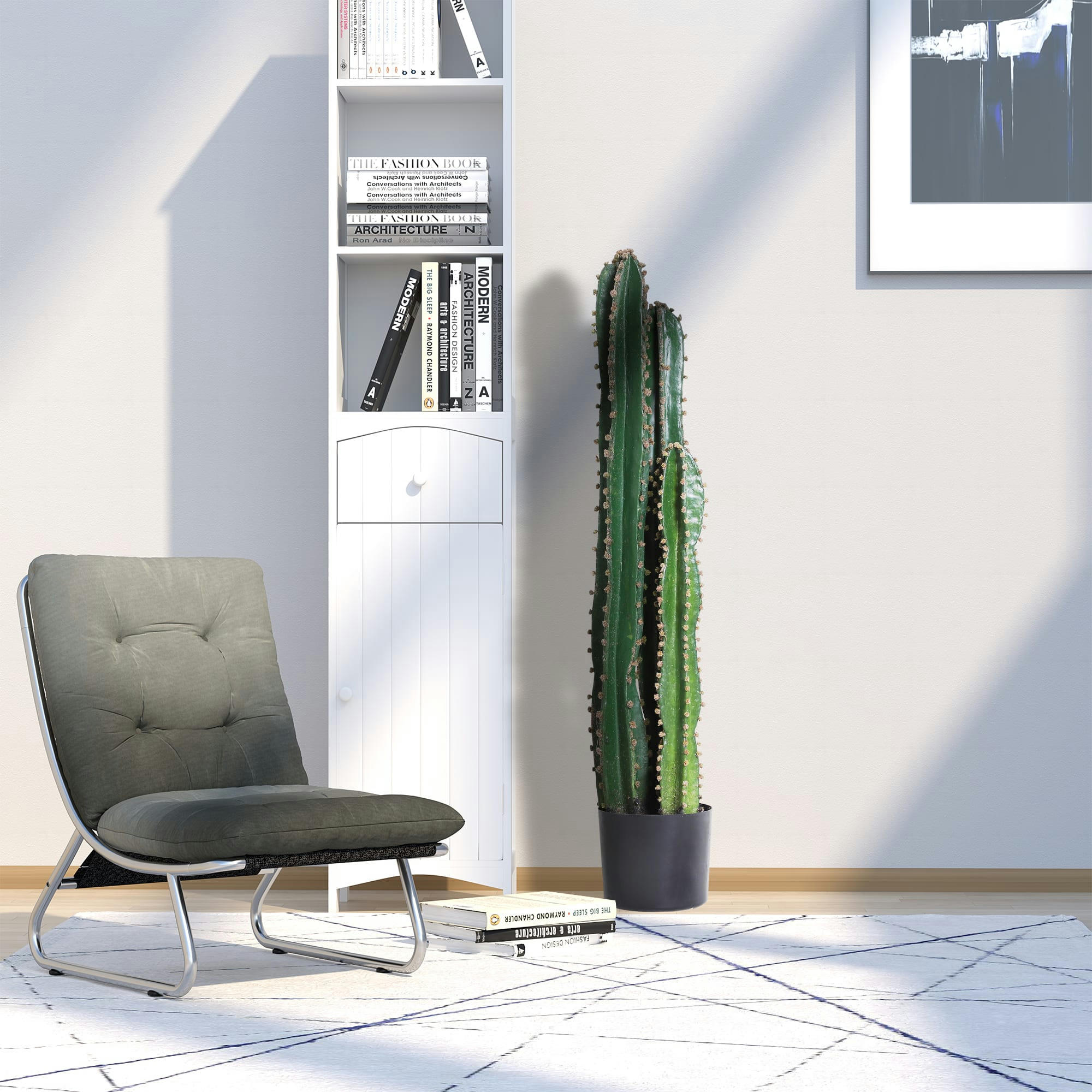 - Cactus artificiel grand réalisme H1m