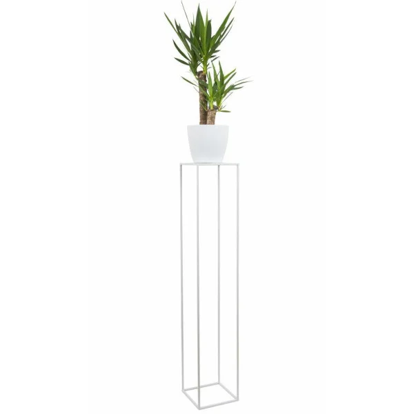 Biały nowoczesny kwietnik stojący 130 cm LOFT