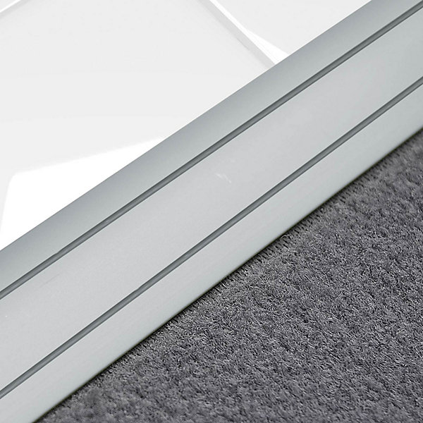 Barre de seuil Firm K132 Forme: C : 36 mm Longueur: 90 cm Autocollant Argent
