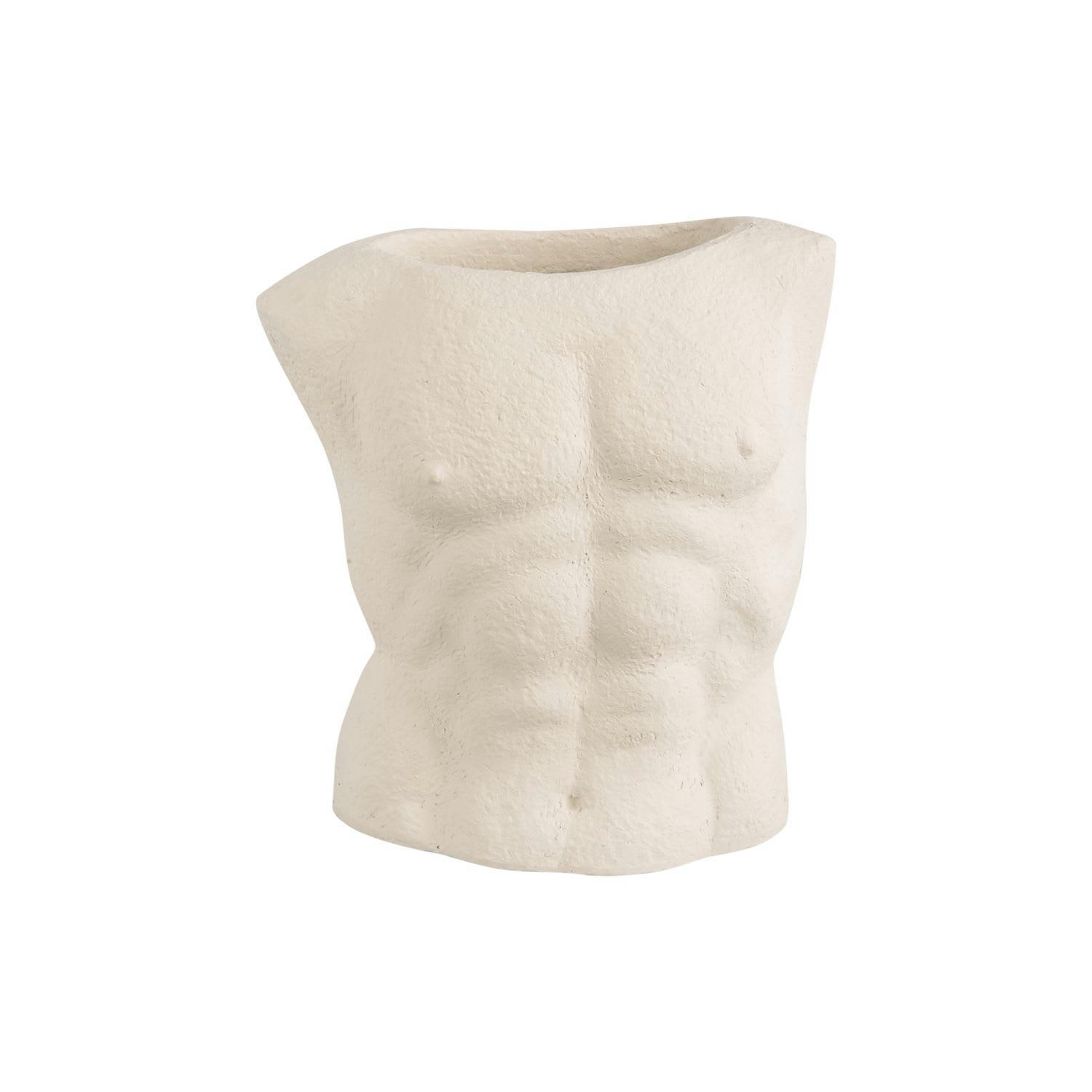 MALE - Vase cache pot en polyrésine modèle ivoire